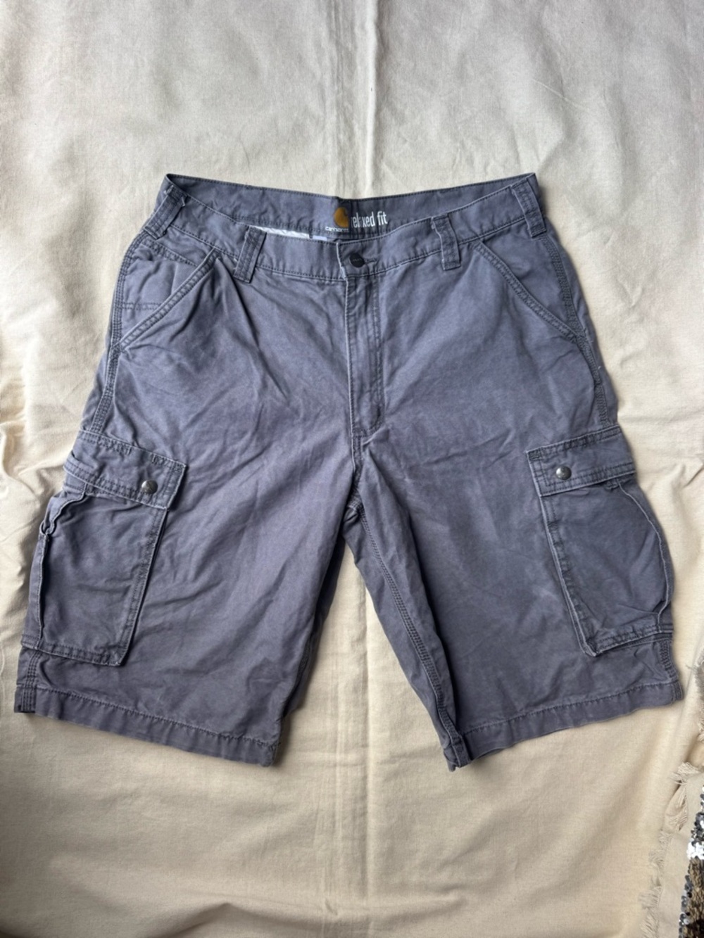 Carhartt  relaxed fit Men's Gray Shorts with Side Pockets